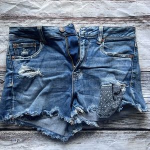 AE Next Level High-Waisted Denim Short Short
